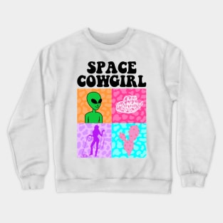 Space Cowgirl Bachelorette Party Rodeo Western Aesthetic Crewneck Sweatshirt